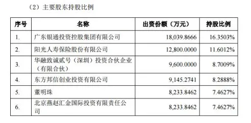 珠海银隆股权结构曝光：董明珠持股7.5% 京东持股2%