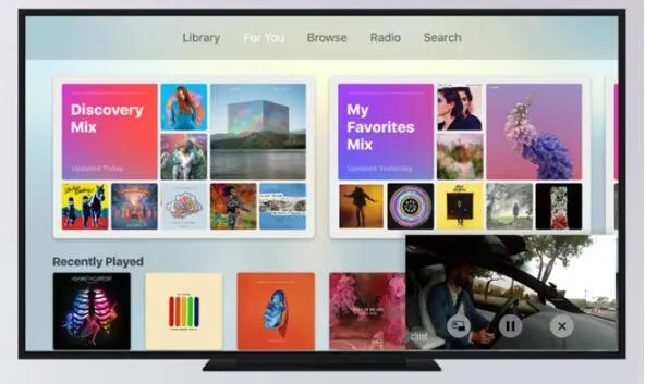 苹果Apple TV欲新增家人个性化登录和画中画功能