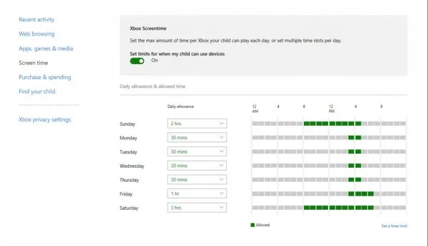 Xbox One 家长控制功能将可严格限制孩子们的游戏时间