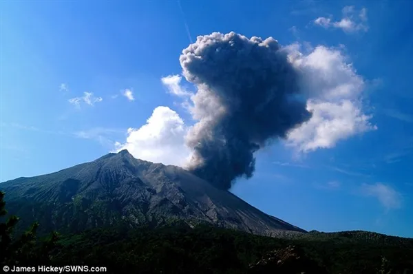 日本最活跃火山将再次喷发：更猛烈！