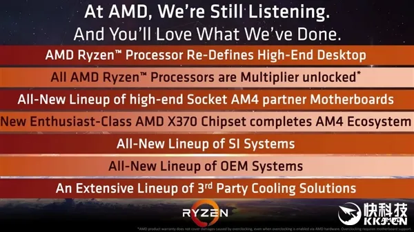 AMD Ryzen全系超线程、不锁频：史上最大招反攻Intel