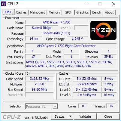 锐龙AMD Ryzen 7 1700超频教程，寻找最佳电压与频率