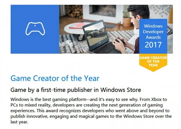 Build 2017：将开辟首次Windows Developer Awards奖项