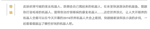 据说全世界最好玩儿最智慧最美的机器人都聚齐北京了