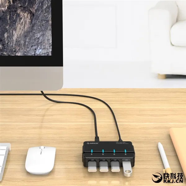 四口全速狂飙！Orico全球首发真USB 3.1 Hub