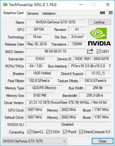 GPU-Z升级1.19版本，新增TITAN Xp及改进RX 500系列显卡支持