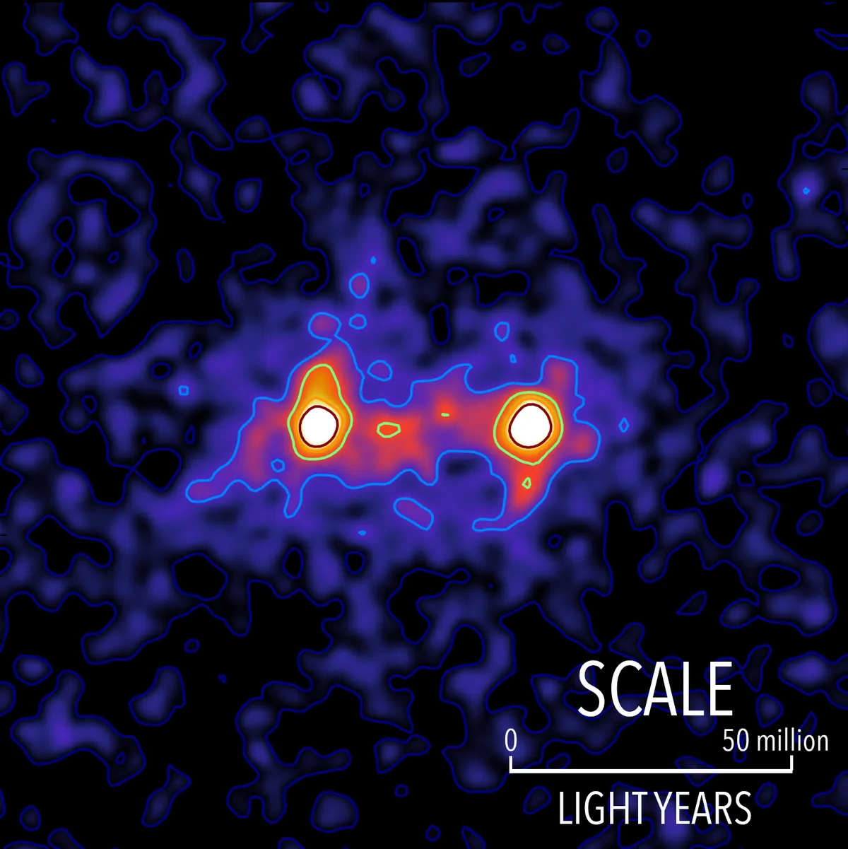 科学家首次捕捉到“暗物质桥”图像：连接不同星系