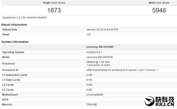 Exynos 8890版Galaxy S7跑分曝光：被小米5狂虐！