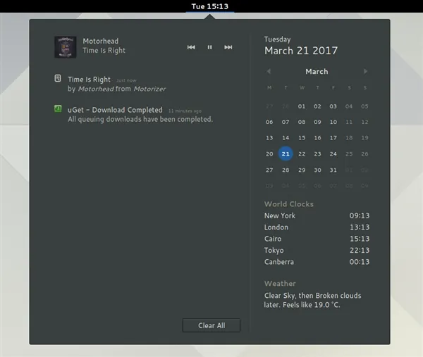 GNOME 3.24正式发布 Night Light来了