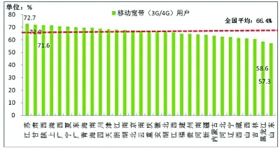 4G用户占比过半 月户均接入流量近800M